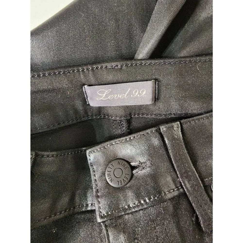 Level 99 Women Forever Black Denim Pants High Rise Skinny Jeans size 28/6 - Picture 7 of 10